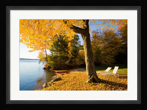 Framed Lodge, Lake Winnipesauke, New Hampshire Print