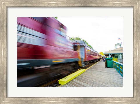 Framed Scenic railroad, Laconia, New Hampshire Print
