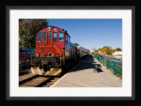 Framed Scenic railroad, Weirs Beach, Laconia, New Hampshire Print