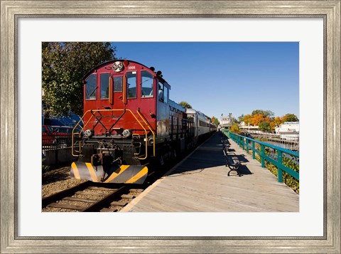 Framed Scenic railroad, Weirs Beach, Laconia, New Hampshire Print