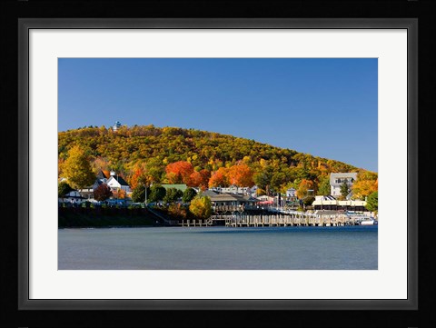 Framed Weirs Beach on Lake Winnipesauke, Laconia, New Hampshire Print