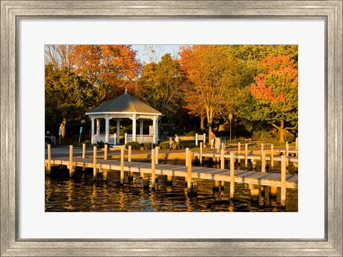 Framed View of Lake Winnipesauke, New Hampshire Print