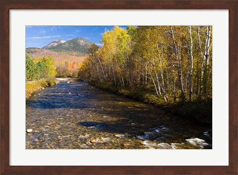 Framed Percy Peaks above Nash Stream, Stark, New Hampshire Print