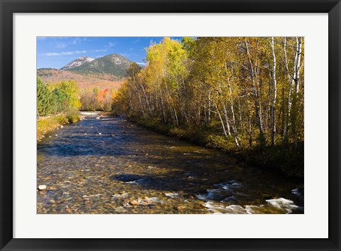 Framed Percy Peaks above Nash Stream, Stark, New Hampshire Print