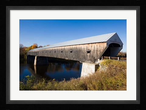 Framed Windsor Cornish Covered Bridge, Connecticut River, New Hampshire Print