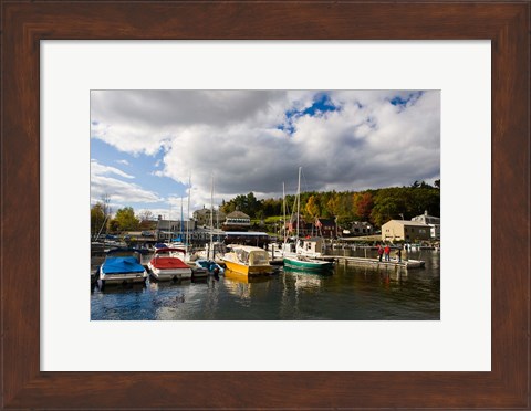 Framed Sunapee Harbor, Lake Sunapee, New Hampshire Print