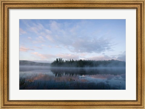 Framed Dawn, East Inlet, Pittsburg, New Hampshire Print