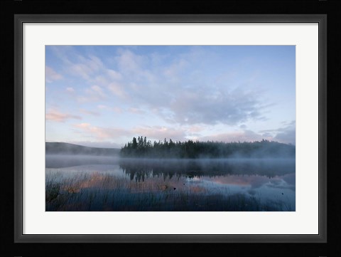 Framed Dawn, East Inlet, Pittsburg, New Hampshire Print