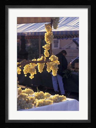Framed Market on Cours Saleya, Old Town Nice, France Print
