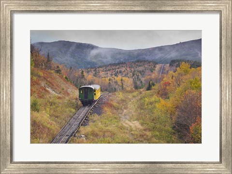 Framed New Hampshire, White Mountains, Mount Washington Cog Railway Print