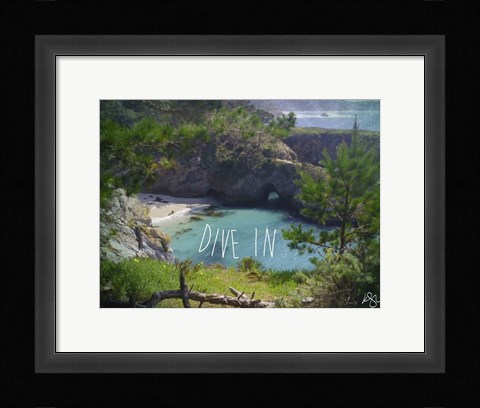 Framed Dive In Print