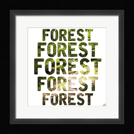 Framed Forest Repeat Print