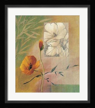 Framed Fleurs et Couleurs II Print