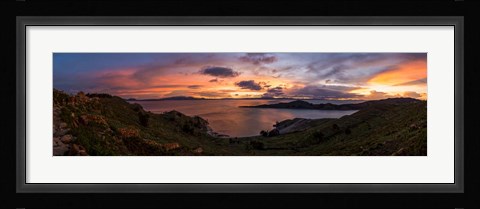 Framed Isla Del Sol, Lake Titicaca, Bolivia Print