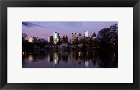 Framed Atlanta at Dusk Print