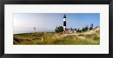 Framed Big Sable Point Lighthouse, Lake Michigan Print