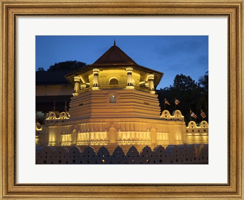 Framed Temple of the Sacred Tooth Relic, Kandy, Sri Lanka Print