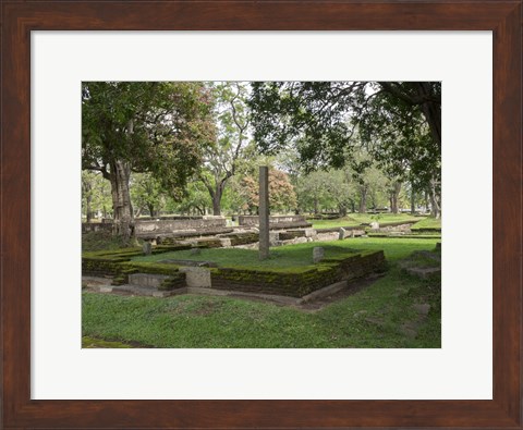 Framed Ruins at Jetavanaramaya Monastery, Anuradhapura, Sri Lanka Print