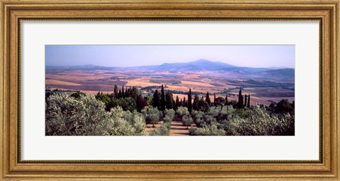 Framed View of a Landscape, Tuscany, Italy Print