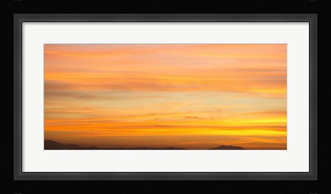Framed Mountains at Sunset, San Jacinto, California Print