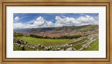 Framed Saksaywaman, Cusco, Peru Print