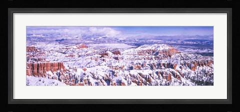 Framed Snow Covered Bryce Canyon, Utah Print