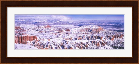 Framed Snow Covered Bryce Canyon, Utah Print