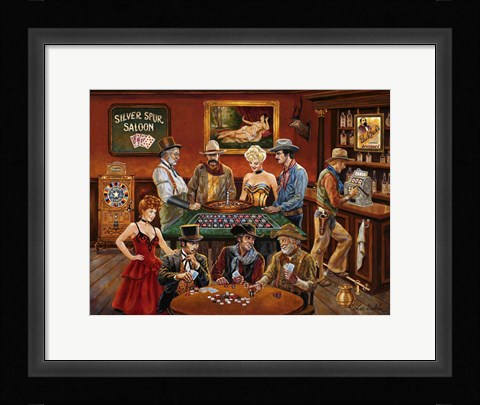 Framed Gambler's Print