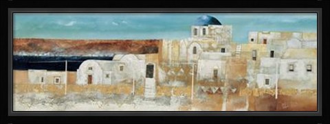 Framed Veduta di Thira Print