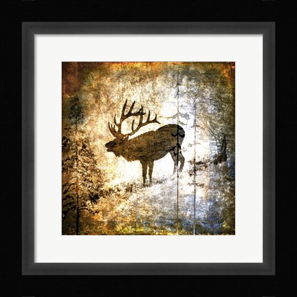 Framed High Country Elk Print