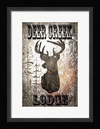 Framed Lodge Deer Creek Lodge Print