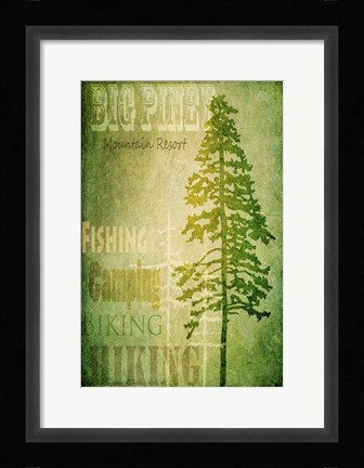 Framed Big Piney Print