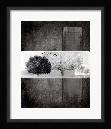 Framed Black Tree 1 Print