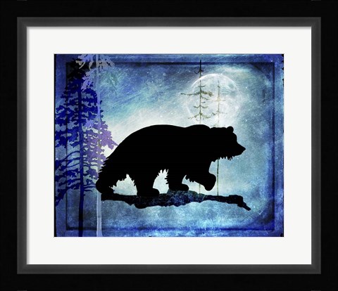 Framed Midnight Bear Print