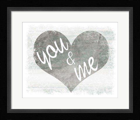 Framed You And Me Print