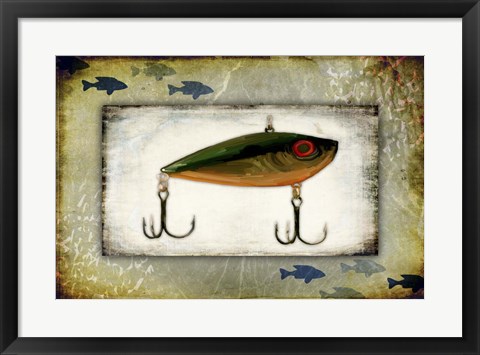 Framed Fishing - Bait Lure Print