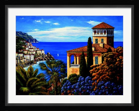 Framed Amalfi Coast Print