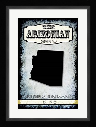 Framed States Brewing Co - Arizona Print