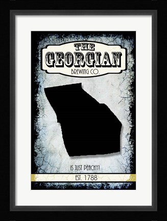 Framed States Brewing Co - Georgia Print