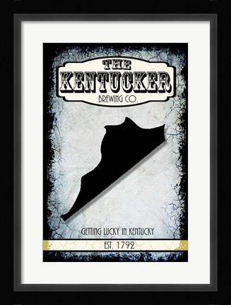 Framed States Brewing Co - Kentucky Print