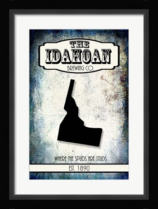 Framed States Brewing Co - layers Print