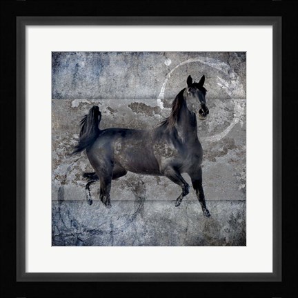 Framed Black Mare 2 Print