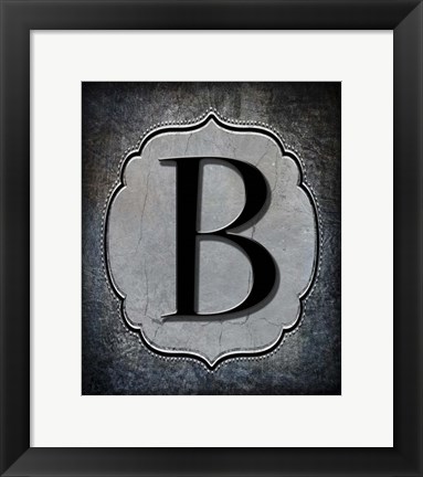 Framed Letter B Print