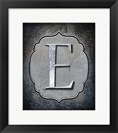 Framed Letter E Print