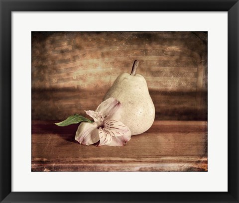 Framed Kitchen Pear 2 Print