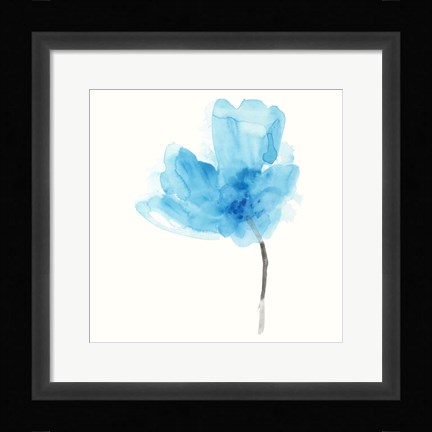 Framed Expressive Blooms V Print