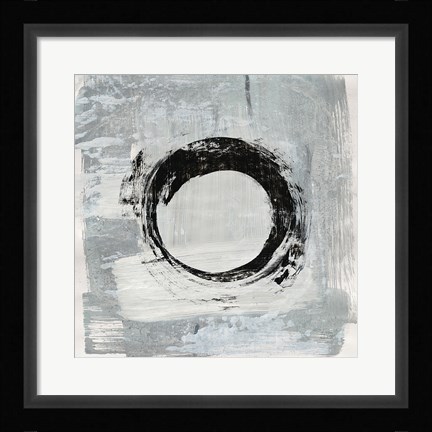 Framed Zen Circle I Crop Print