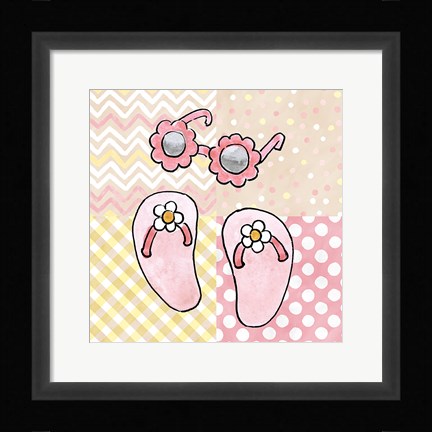 Framed Coastal Baby VII Print