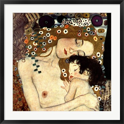 Framed Three Ages of Woman - Mother and Child, c.1905 (detail square) Print