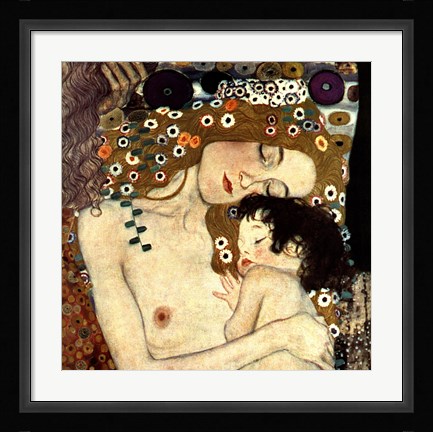 Framed Three Ages of Woman - Mother and Child, c.1905 (detail square) Print